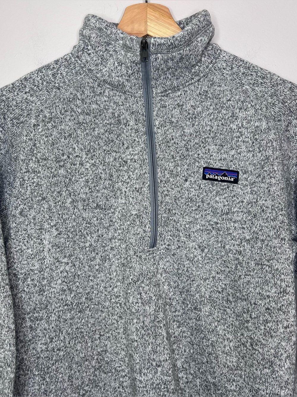 Patagonia Better Sweater 1/4 Zip Fleece Birch White Womens XL - Picture 4 of 9